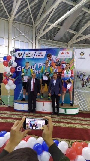 Kazakhstan won gold and silver at the cycling grand prix on the track in Omsk